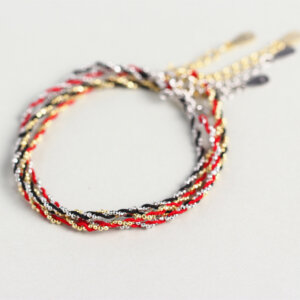 Red String Bracelet Korean Style 925 Silver Minimalist Handmade Braided Forest Style Friendship Bracelet String Jewelry