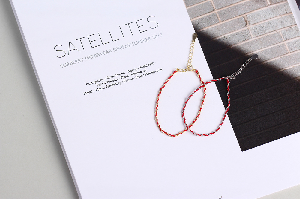 Red String Bracelet Korean Style 925 Silver Minimalist Handmade Braided Forest Style Friendship Bracelet String Jewelry - Image 3
