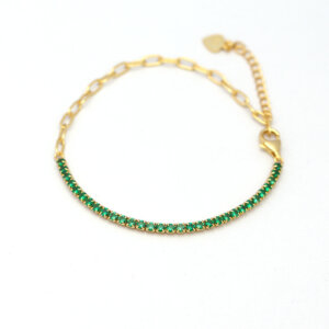 Niche Design Light Luxury Zircon 925 Silver Bracelet Women S925 Silver Colorful Chain Young Style Silver Bracelet