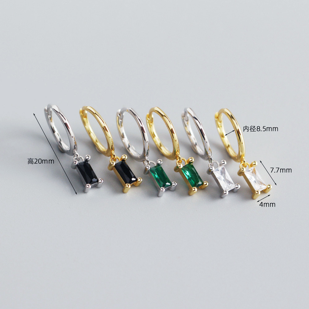 European Trendy Punk Ear Cuffs S925 Silver Round Bead Rivet Earrings Street Style Ear Cuffs - Image 4