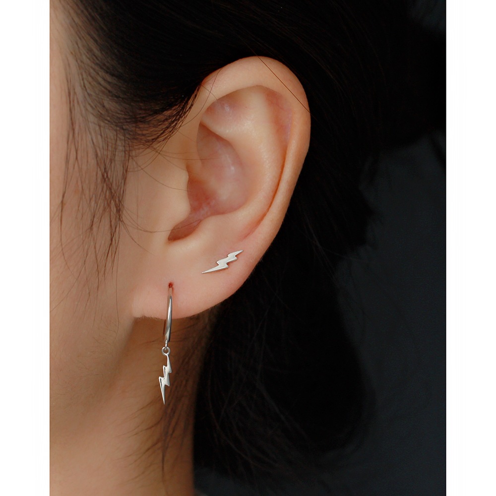 European Light Luxury S925 Silver INS Style Minimalist Diamond-Set Rhombus Hoop Earrings Silver Jewelry - Image 13