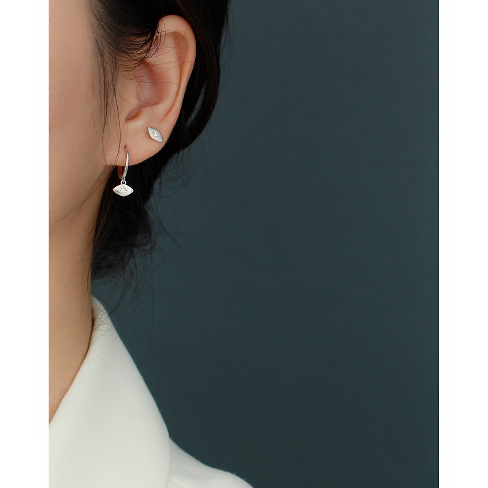 European Light Luxury Eye Earrings Best-Selling S925 Silver Mini Sun Hoop Ear Cuffs Stud Earrings Jewelry - Image 11