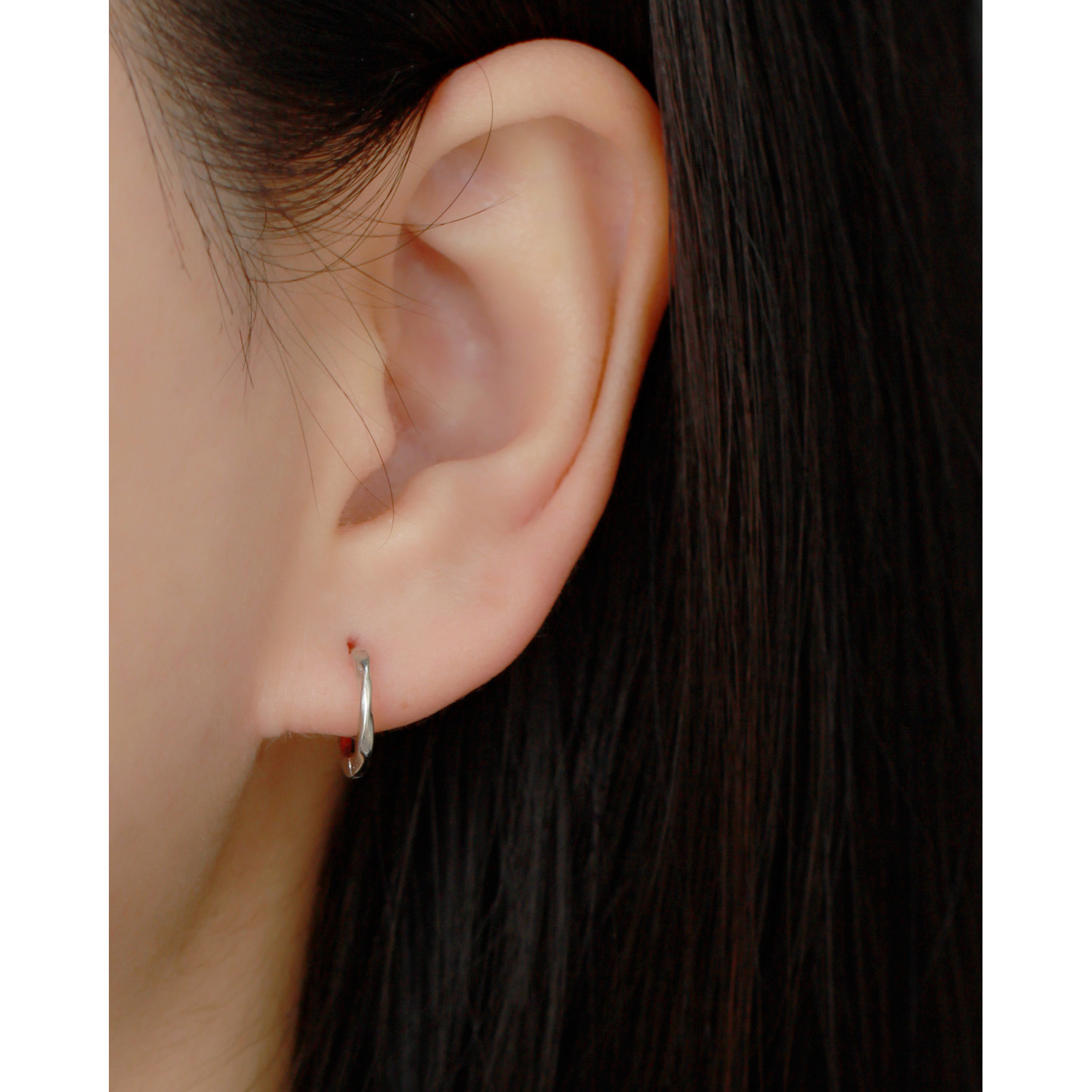 Japanese and Korean Style S925 Silver INS Minimalist Ear Bone Cuffs Twisted Knot Texture Ear Cuffs Line Earrings for Women - Image 13