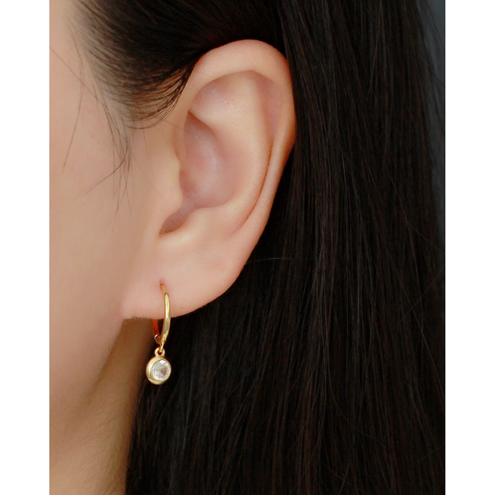 European Best-Selling S925 Silver Earrings Minimalist Versatile Round Hoop Zircon-Set Ear Cuffs for Women - Image 15