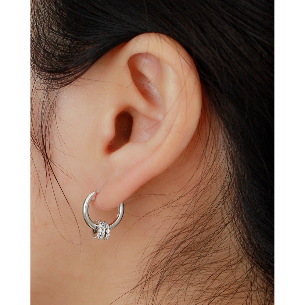 Japanese Style Detachable Round Hoop Silver Earrings S925 Silver Amulet Zircon-Set Ear Cuffs Earrings for Women - Image 19