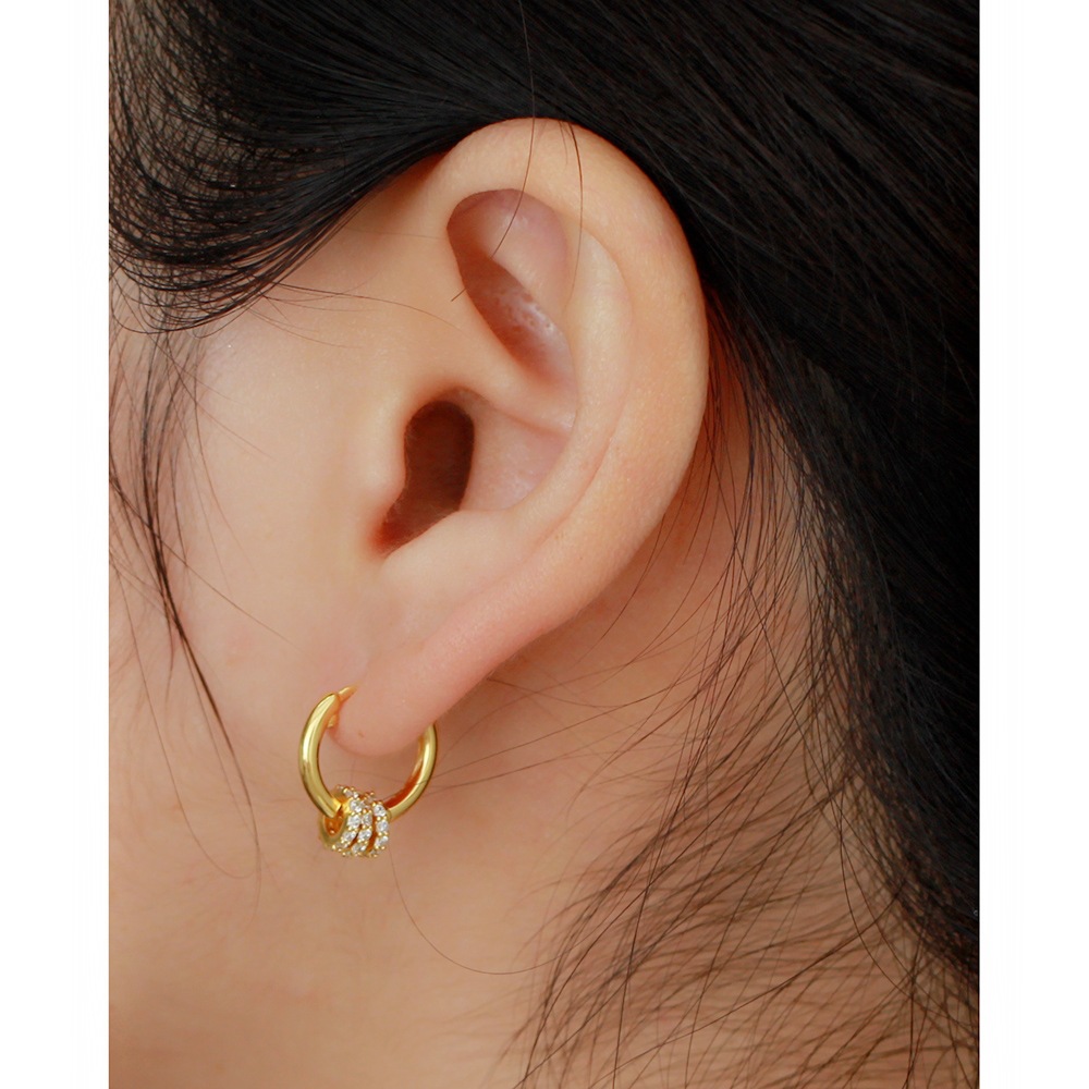Japanese Style Detachable Round Hoop Silver Earrings S925 Silver Amulet Zircon-Set Ear Cuffs Earrings for Women - Image 18