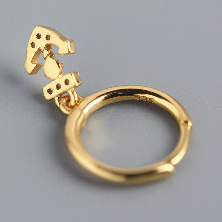 European Light Luxury S925 Silver INS Anchor Earrings Diamond-Set Versatile Hot-Selling Ear Cuffs - Image 5