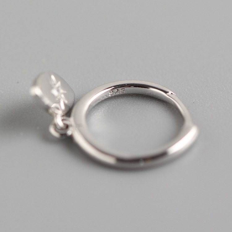 European Light Luxury Eye Earrings Best-Selling S925 Silver Mini Sun Hoop Ear Cuffs Stud Earrings Jewelry - Image 5