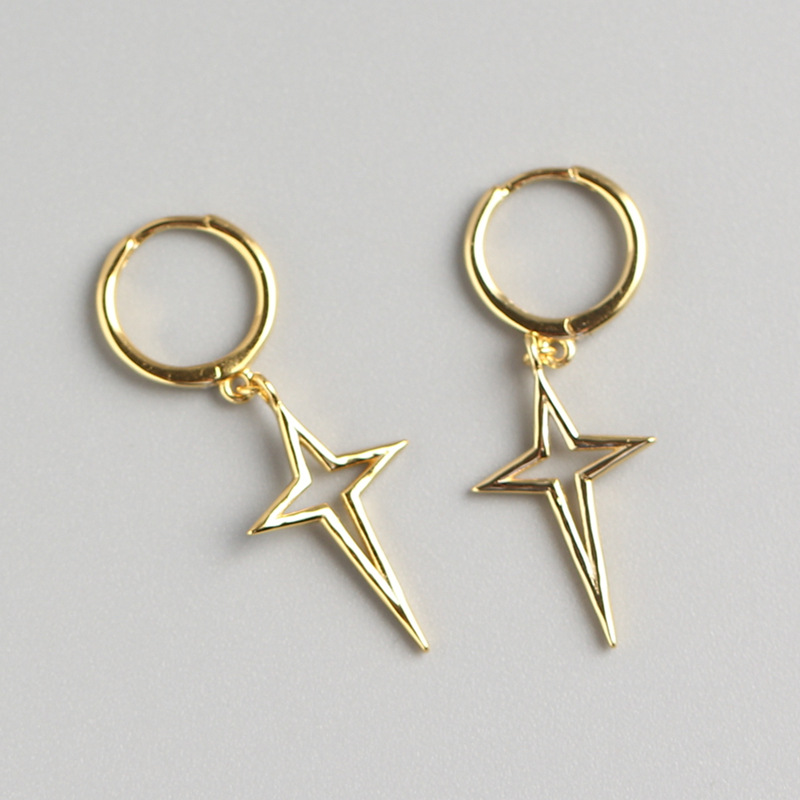 Unique S925 Silver Oval-Shaped Ear Cuffs Design Cold Metallic Style Minimalist Earrings Two-Way Wear - Image 5