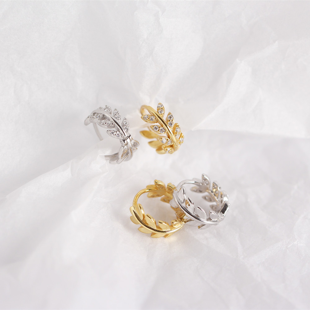European Best-Selling S925 Silver INS Geometric Marquise Crown Versatile Stud Earrings Jewelry for Women - Image 8