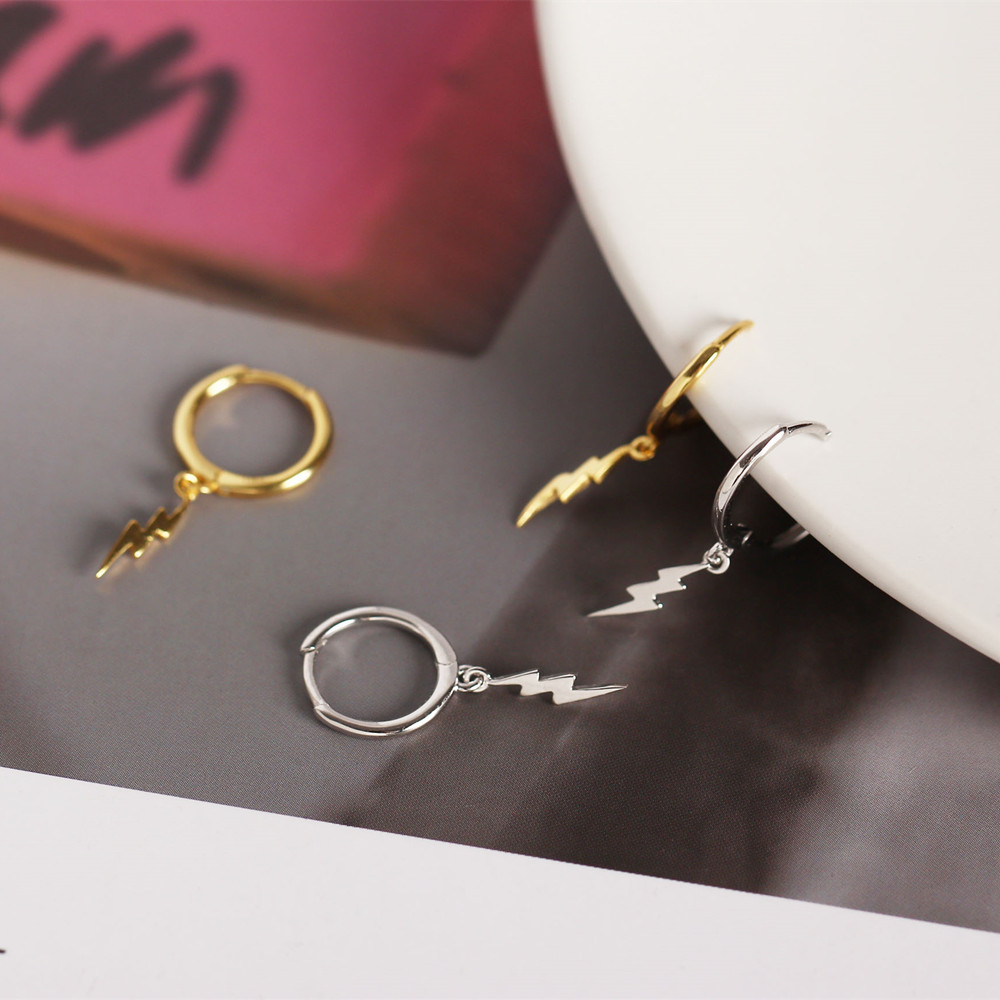 European Light Luxury S925 Silver INS Style Minimalist Diamond-Set Rhombus Hoop Earrings Silver Jewelry - Image 7