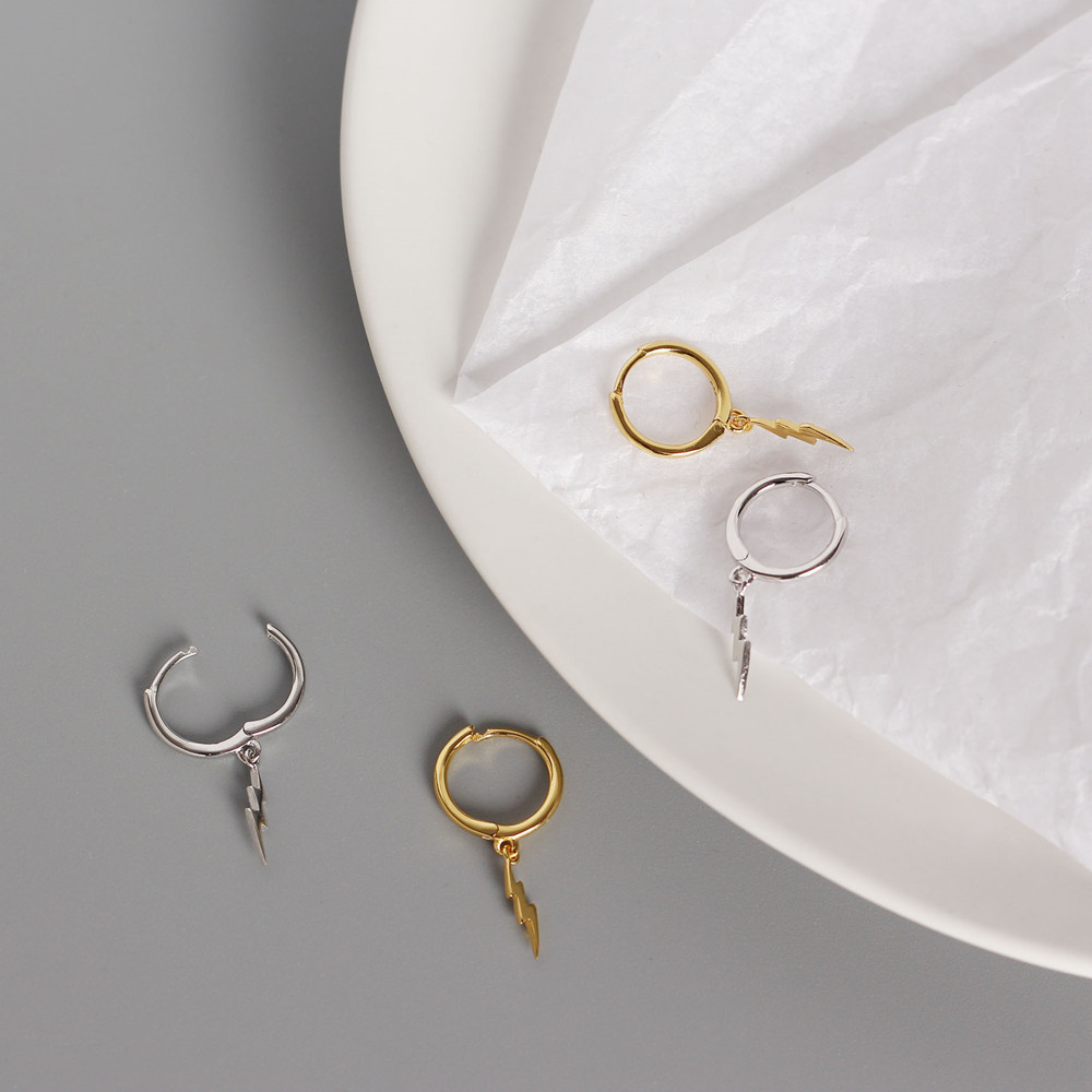 European Light Luxury S925 Silver INS Style Minimalist Diamond-Set Rhombus Hoop Earrings Silver Jewelry - Image 8