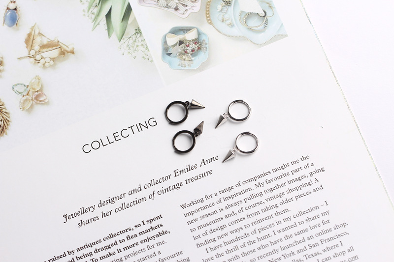 European Light Luxury S925 Silver Cross Earrings INS Style Diamond-Set Ear Cuffs Silver Earrings for Women - Image 9