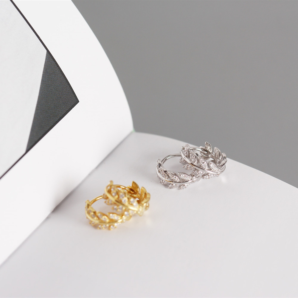 European Best-Selling S925 Silver INS Geometric Marquise Crown Versatile Stud Earrings Jewelry for Women - Image 11