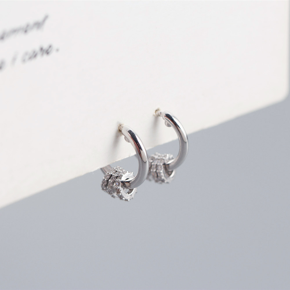 Japanese Style Detachable Round Hoop Silver Earrings S925 Silver Amulet Zircon-Set Ear Cuffs Earrings for Women - Image 16