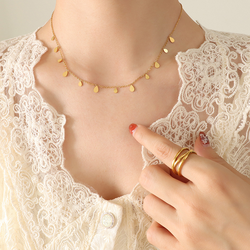 European Ins Roman Palace Style Multi-Accessory Versatile Choker Necklace 18K PVD Gold Plated Stainless Steel - Image 3