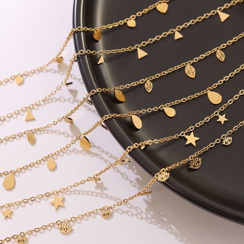 European Ins Roman Palace Style Multi-Accessory Versatile Choker Necklace 18K PVD Gold Plated Stainless Steel - Image 13