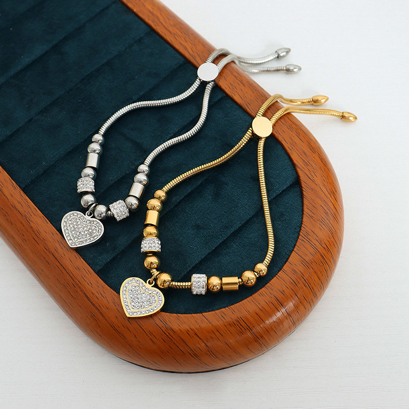 Amazon Hot-Selling Bracelet Titanium Steel 18K PVD Gold Plated Large Hole Bead Luxury - Image 5