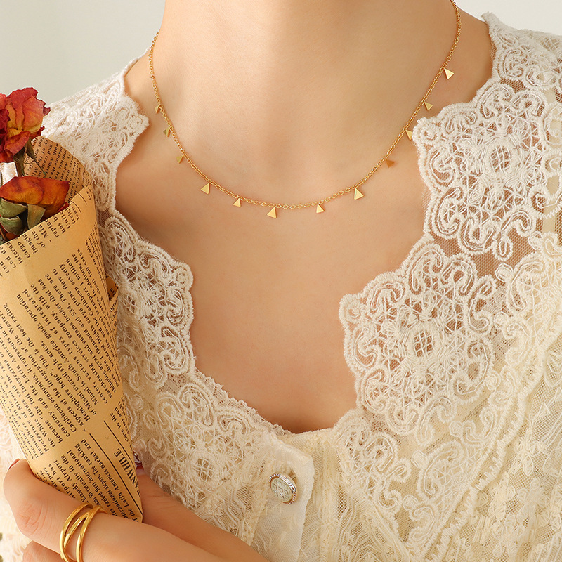 European Ins Roman Palace Style Multi-Accessory Versatile Choker Necklace 18K PVD Gold Plated Stainless Steel - Image 12