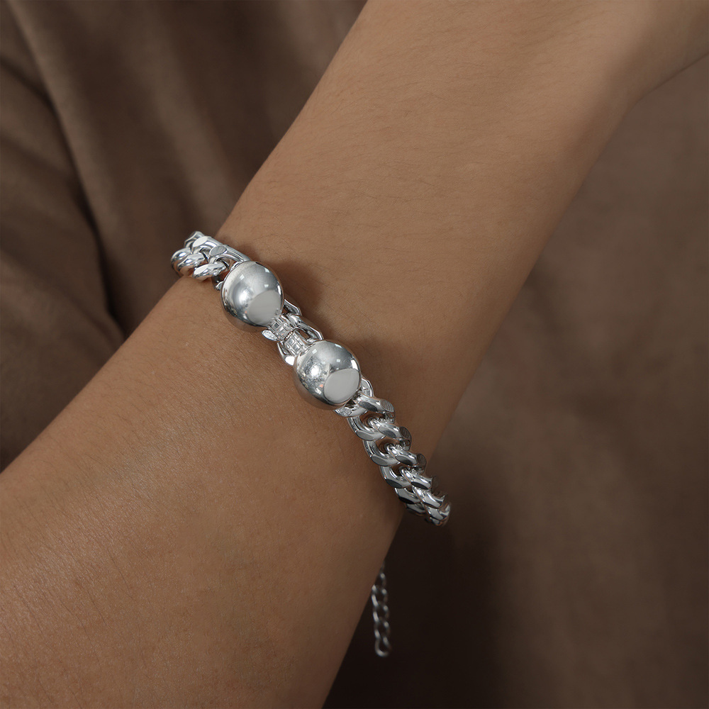 Luxe Simple Eco-Friendly Titanium Steel Bracelet 18K PVD Gold Plated Jewelry for Women - Image 4