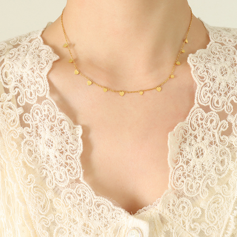 European Ins Roman Palace Style Multi-Accessory Versatile Choker Necklace 18K PVD Gold Plated Stainless Steel - Image 9