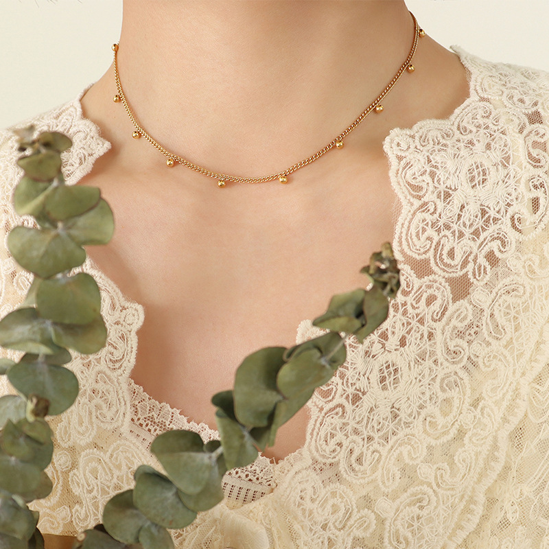 Korean Style Chic Design Small Bead Choker Necklace Sexy Summer Versatile Fashionable Jewelry for Women - Image 7