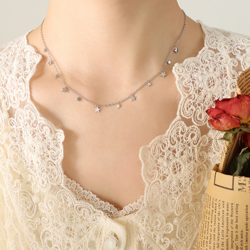 European Ins Roman Palace Style Multi-Accessory Versatile Choker Necklace 18K PVD Gold Plated Stainless Steel - Image 8