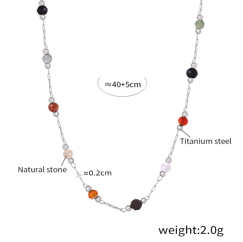 European New Fashion Simple Handmade Beaded Necklace and Bracelet Set for Women - Image 7