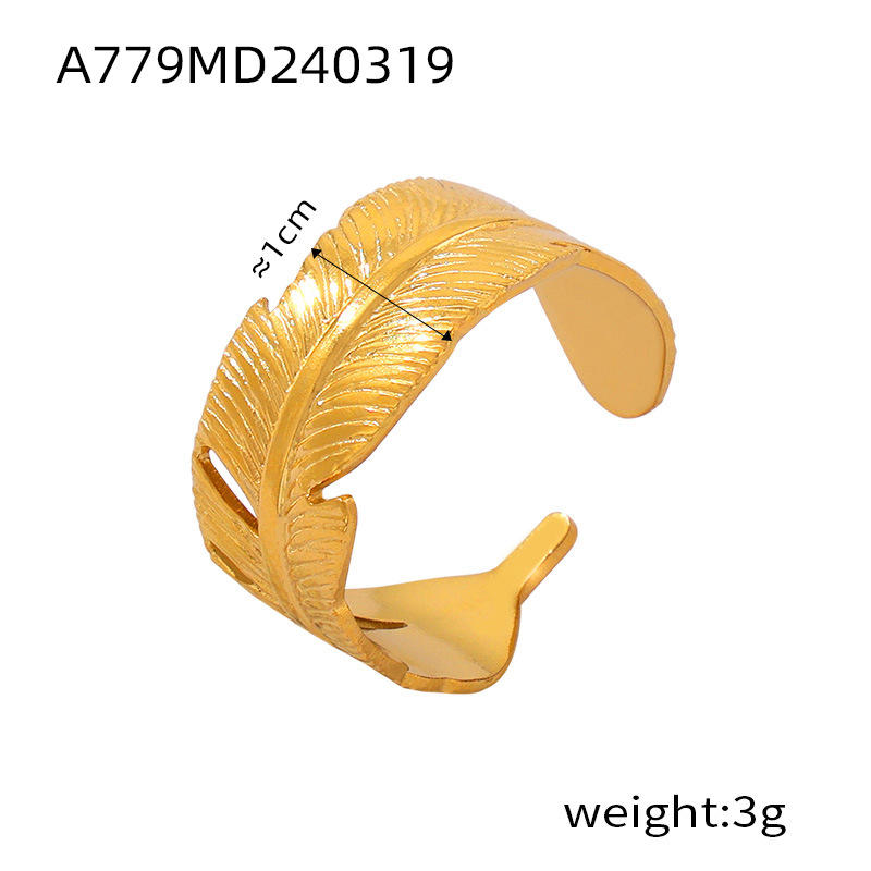 INS Style Minimalist Geometric Texture Stacked Ring Titanium Steel Multi-Layer Finger Ring for Women - Image 9