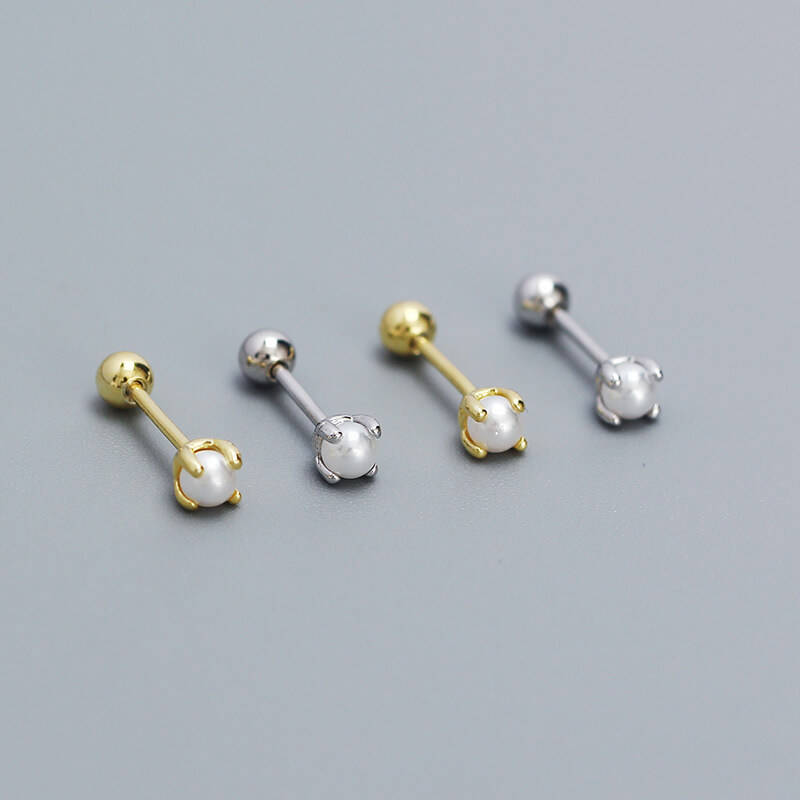 S925 Silver Best-Selling Elegant Pearl Ear Studs Women's Earrings Jewelry Decoration - Image 2