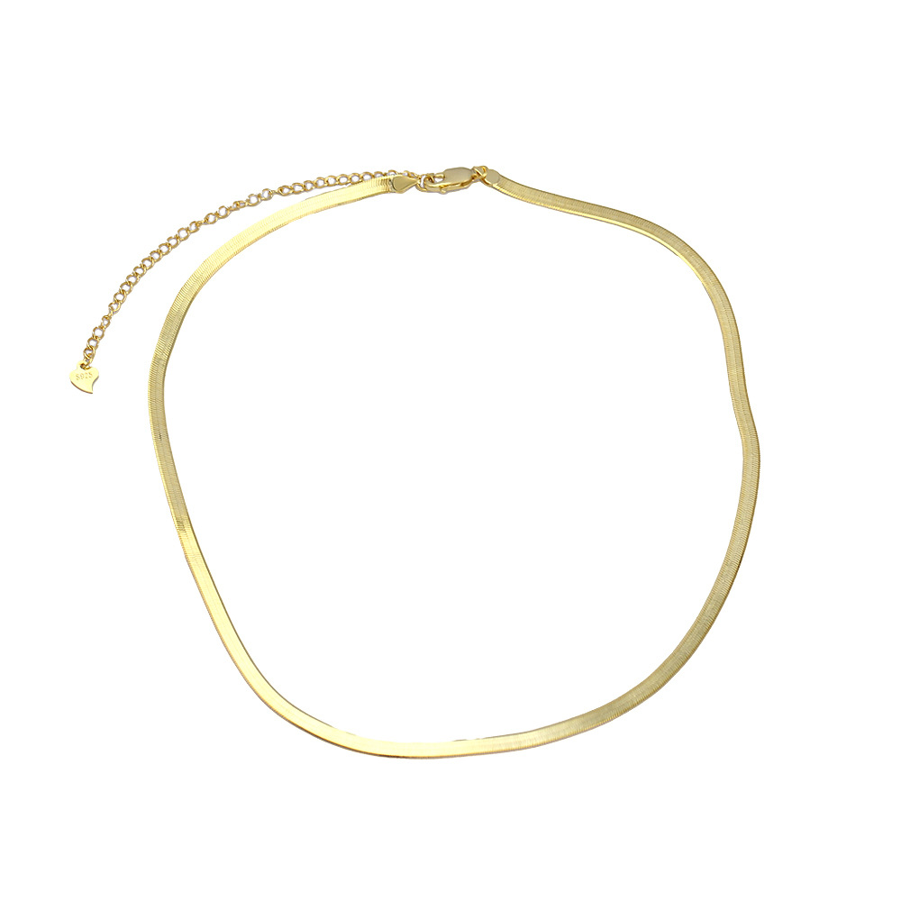 European Necklace Women Pure Silver Jewelry Exquisite Simple Collarbone Chain Pendant 925 Pure Silver High Quality