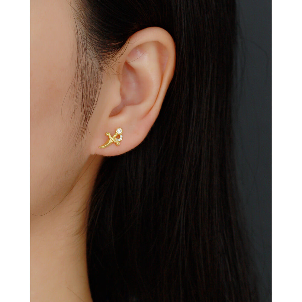 European Vintage Ear Studs S925 Silver INS Small Dagger Diamond Piercing Screw Ear Studs Ear Bone Earrings for Women - Image 11