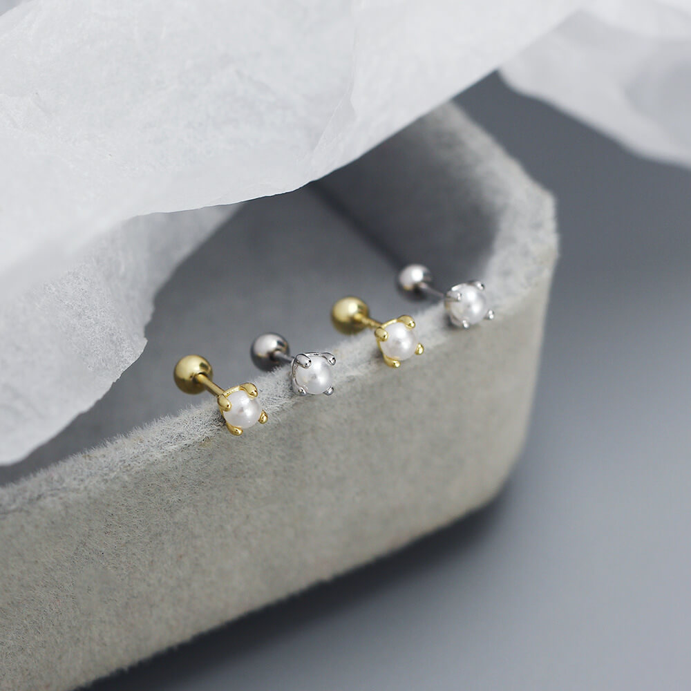 S925 Silver Best-Selling Elegant Pearl Ear Studs Women's Earrings Jewelry Decoration - Image 5