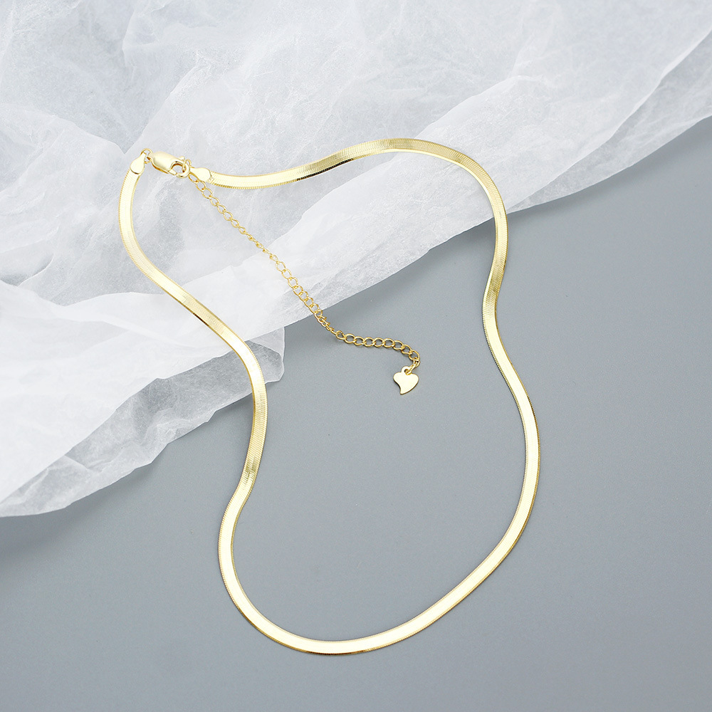 European Necklace Women Pure Silver Jewelry Exquisite Simple Collarbone Chain Pendant 925 Pure Silver High Quality - Image 5