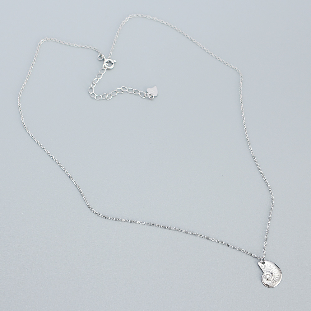 Korean Style Necklace Women Pure Silver Jewelry Exquisite Simple Collarbone Chain Pendant 925 Pure Silver High Quality - Image 5