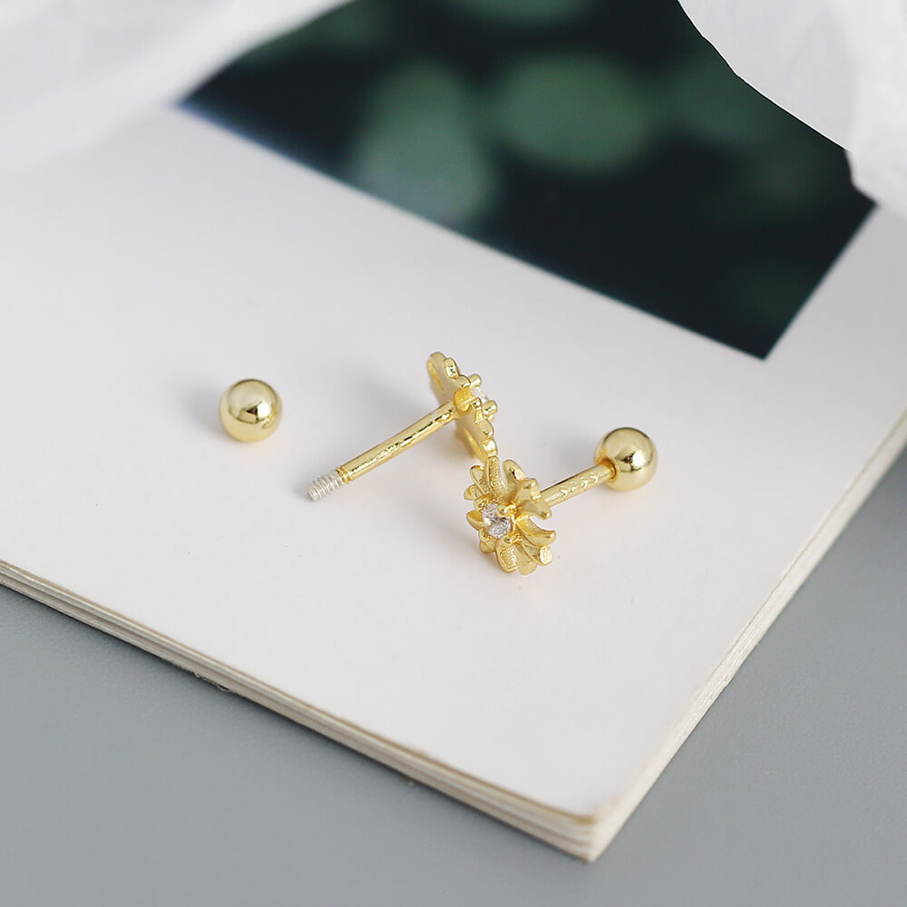 European and American S925 Silver Ear Cuffs INS Cross Screw Earrings Sleep-In No Removal Earrings for Women Wholesale - Image 8
