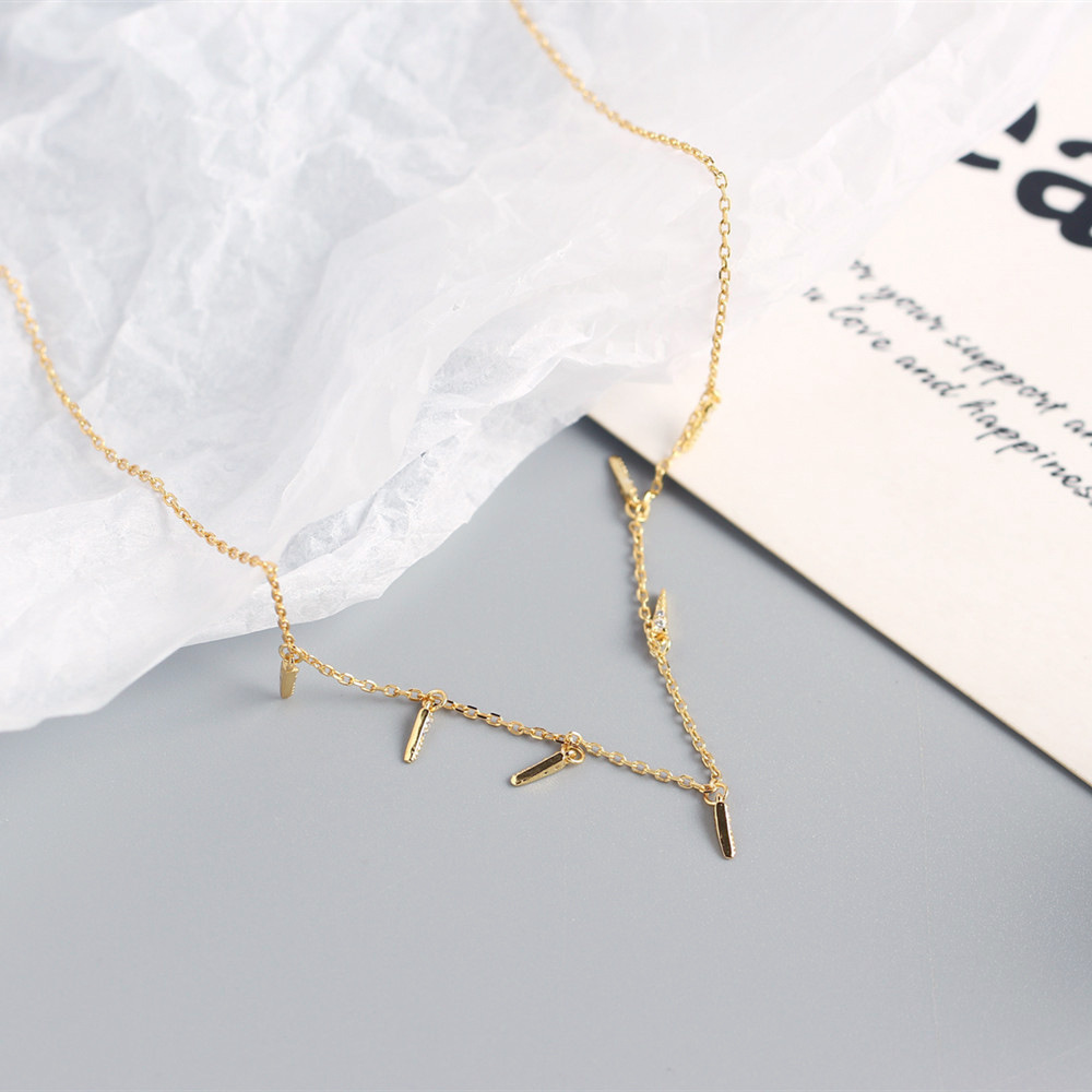 New S925 Silver INS Style Necklace Internet Celebrity Design Necklace Mixed Collarbone Chain - Image 12
