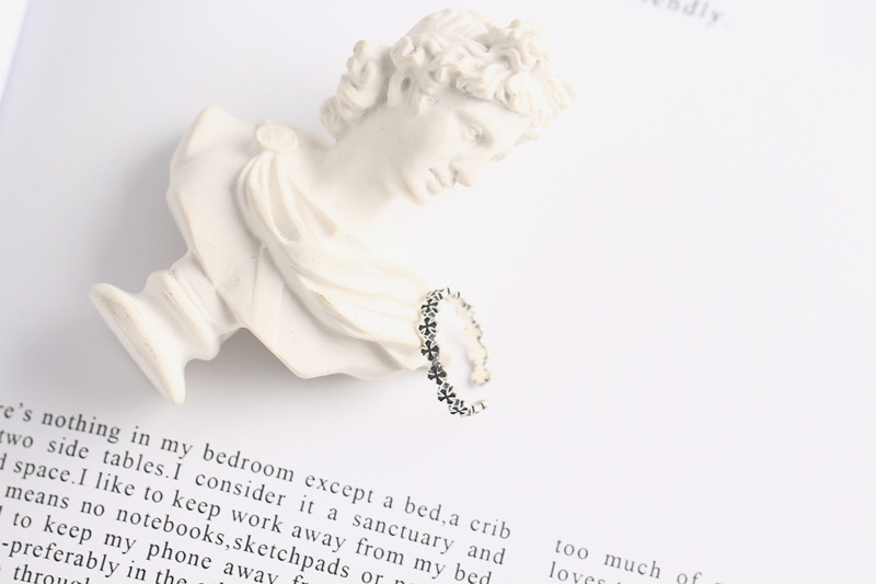Vintage Cross Ring S925 Sterling Silver Trendy Creative Cross Index Finger Ring Open Ring - Image 9