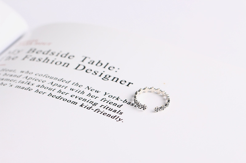 Vintage Cross Ring S925 Sterling Silver Trendy Creative Cross Index Finger Ring Open Ring - Image 10