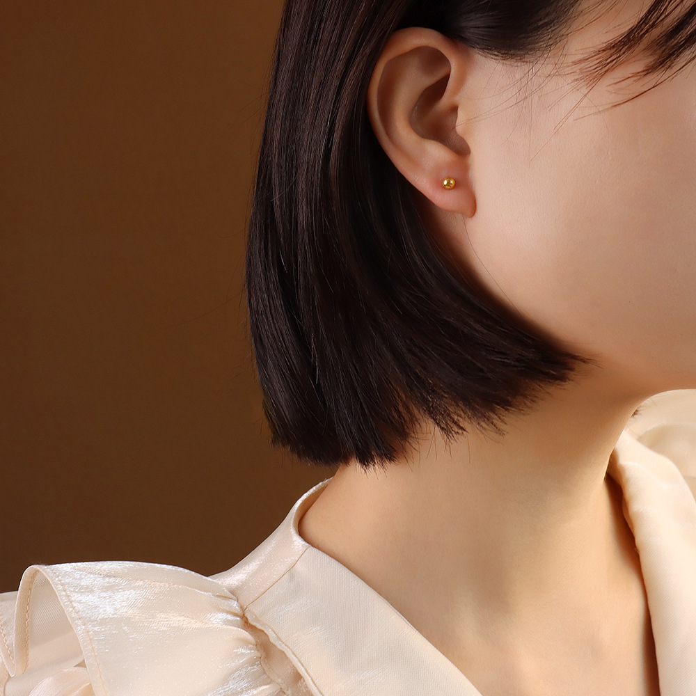 French INS Style Vintage Pearl Inlay Earrings 18K PVD Gold Plated for Women Chic Elegant Design - Image 4