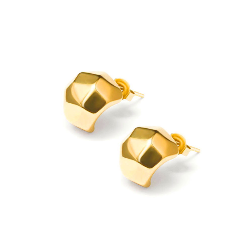 Abacus Pendant Earrings Titanium Steel 18k PVD Gold Plated Minimal Unique Women Jewelry