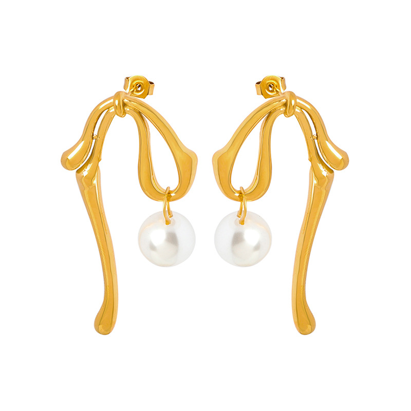 Geometric Color Bead Pendant Earrings Creative Unique Design Trendy Women Jewelry