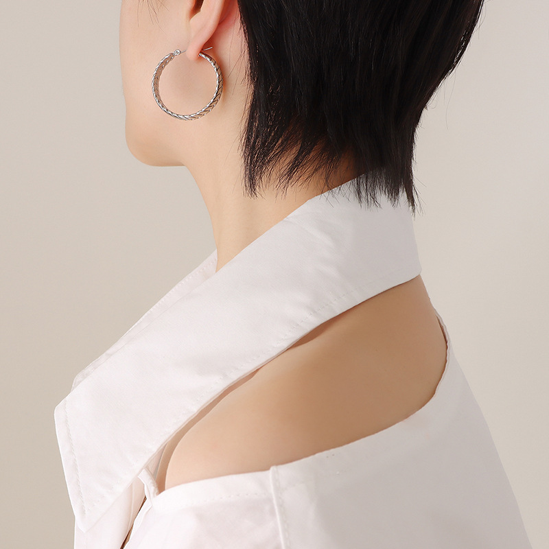 European Wheat Spike Earrings Stainless Steel 18k PVD Gold Plated Elegant and Versatile Unisex Jewelry - Image 5