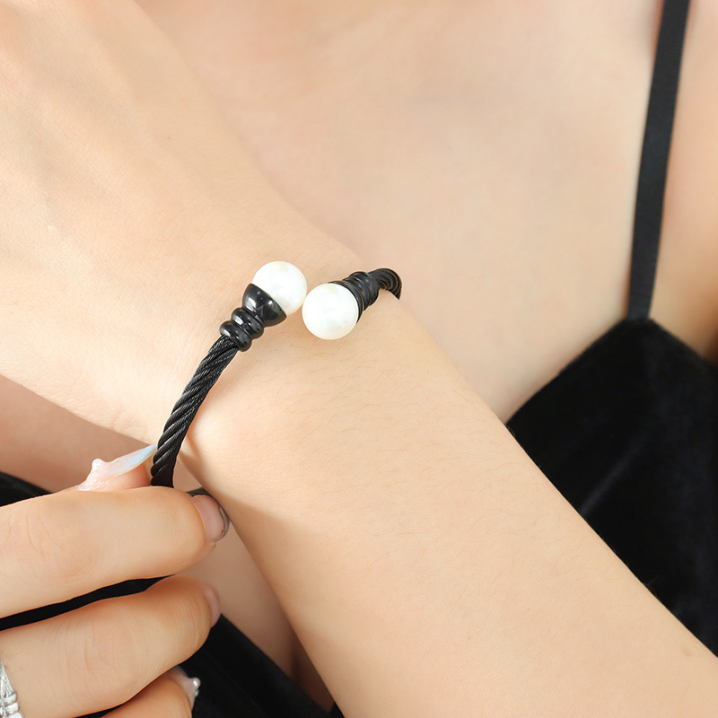 European Exquisite Design Ring Soft Tubular Jewelry Set with Colorful Beads Unisex Neutral Style Earrings - Image 12